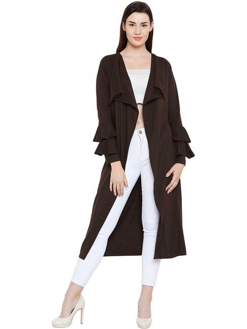 hypernation brown cotton shrug