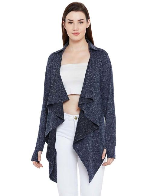 hypernation navy self pattern shrug