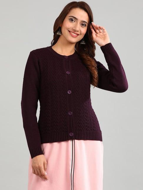 aurelia purple regular fit sweater