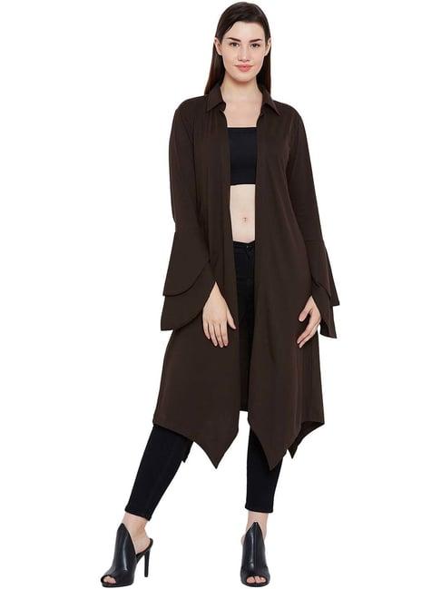 hypernation brown cotton shrug