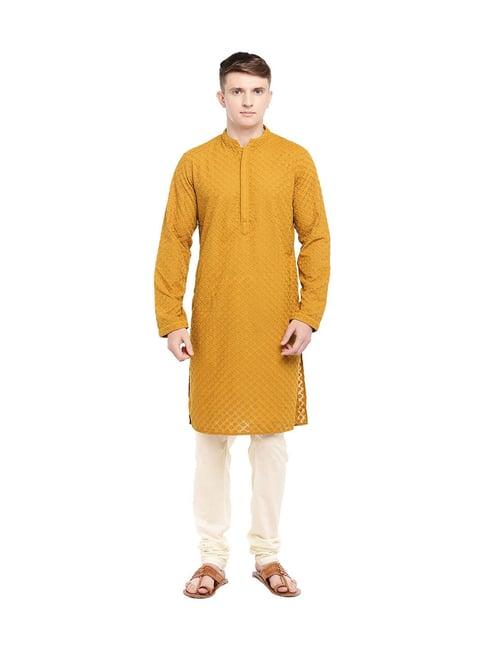 ethnicity mustard ethnic suit