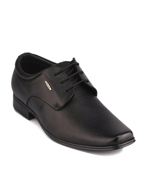 red chief men's black derby shoes