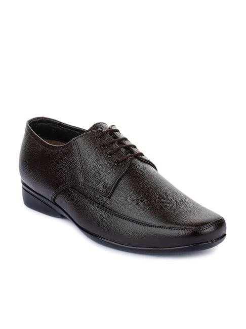 fortune by liberty men's dark brown derby shoes