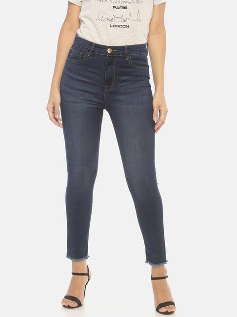 isu indigo cotton jeans