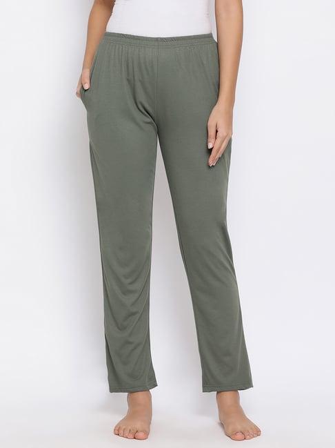 clovia olive cotton pyjamas