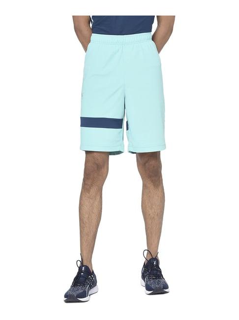 puma mint green regular fit shorts