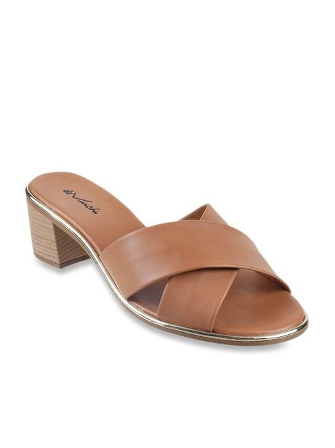 da vinchi by metro women's camel cross strap sandals