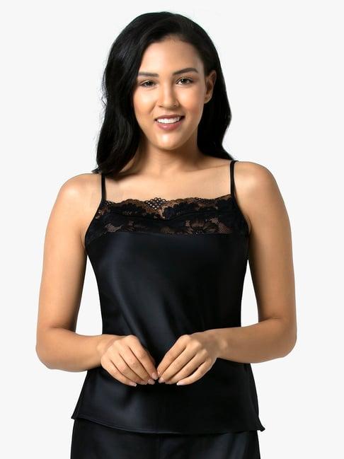 amante black lace cami