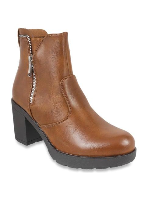 mochi tan casual booties