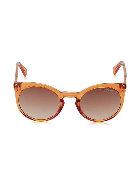 giordano gls806c002 brown round sunglasses