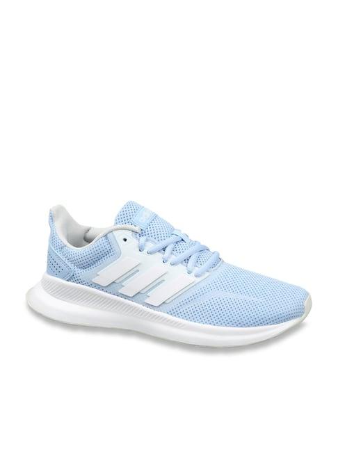 adidas women's run falcon sky blue running shoes