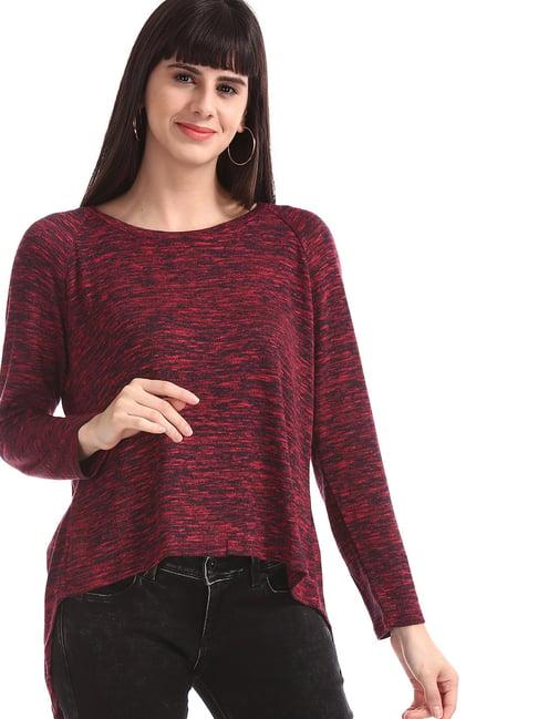 u.s. polo assn. red textured top