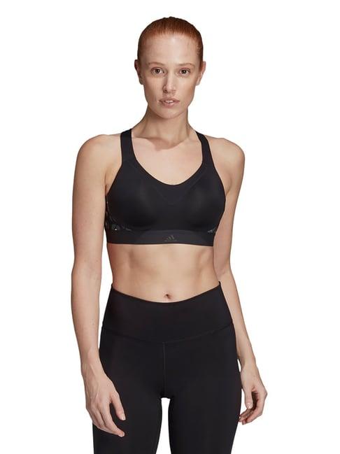 adidas black non wired non padded sports bra