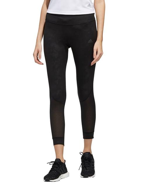 adidas black self design tights