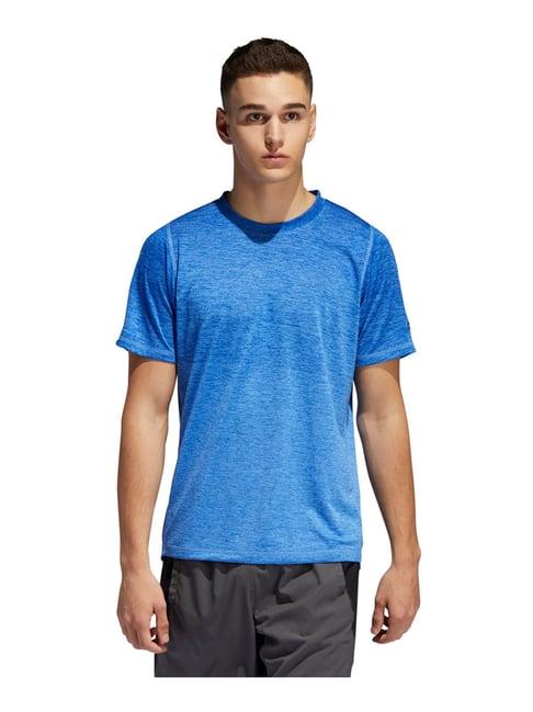 adidas blue regular fit sports t-shirt