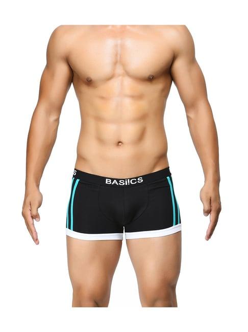 basiics by la intimo black cotton trunk