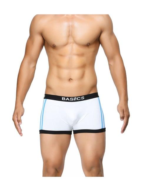 basiics by la intimo white cotton trunk