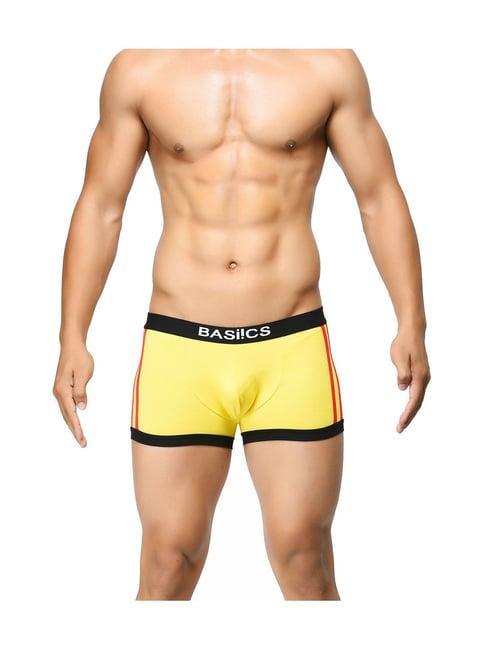 basiics by la intimo yellow cotton trunk