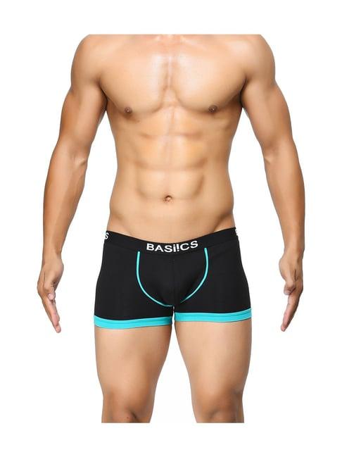 basiics by la intimo black cotton trunk