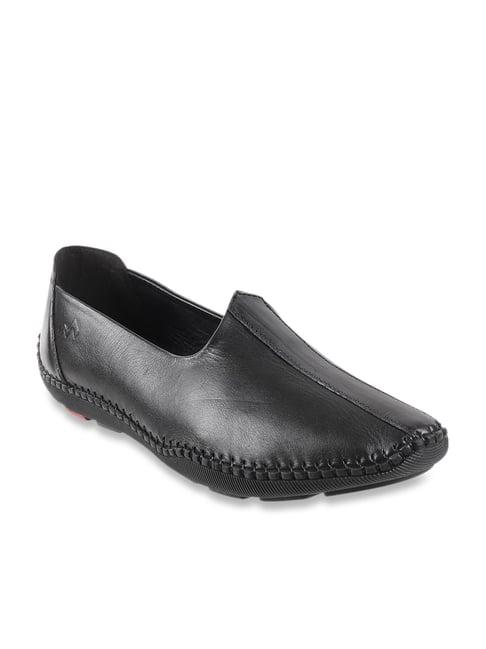 metro men's black casual slip-ons