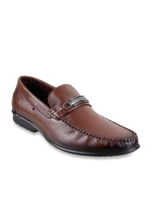 mochi men's brown casual loafers