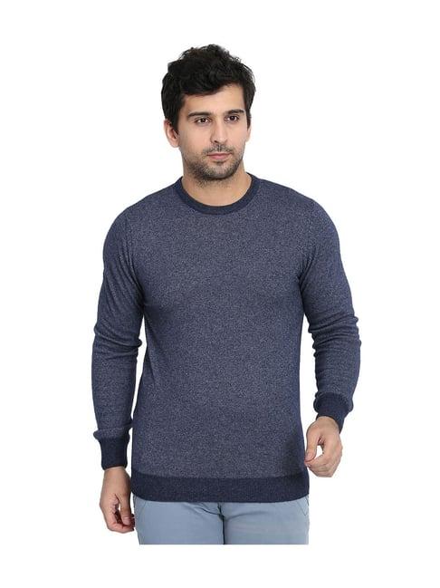 lindbergh blue slim fit sweater