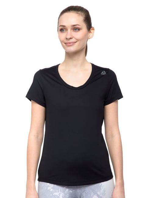 reebok black round neck t-shirt