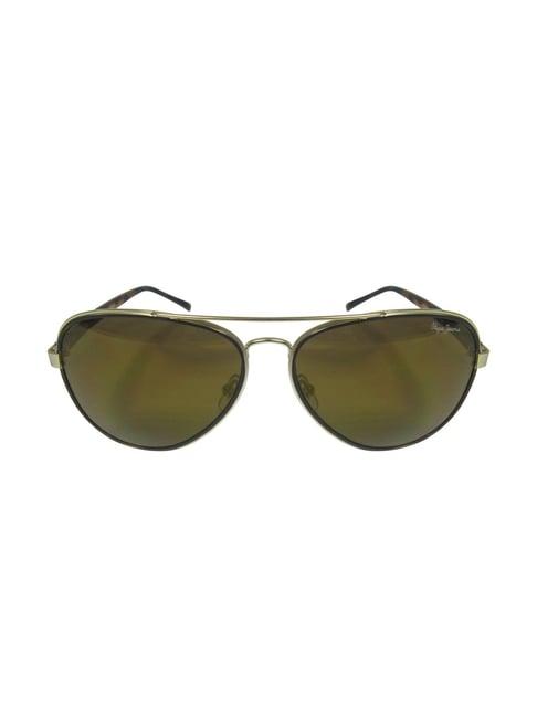 pepe jeans pj5142 brown aviator