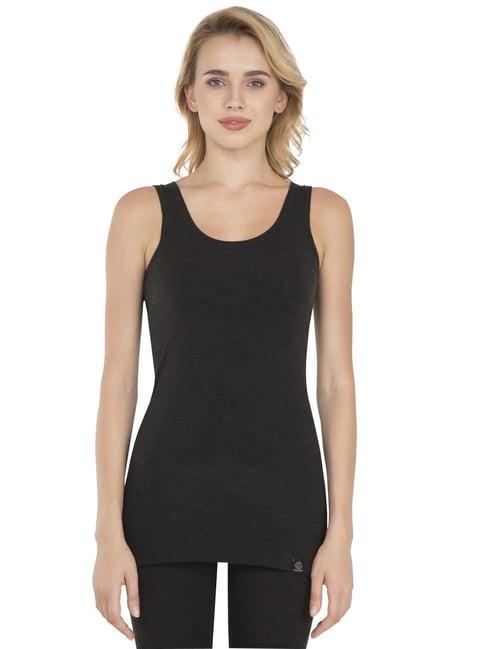 jockey 2510 women's soft touch microfiber elastane stretch thermal tank top with staywarm technology