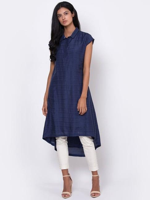 rooted blue striped tunic