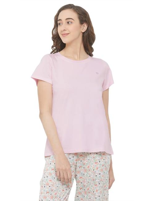 soie pink round neck t-shirt