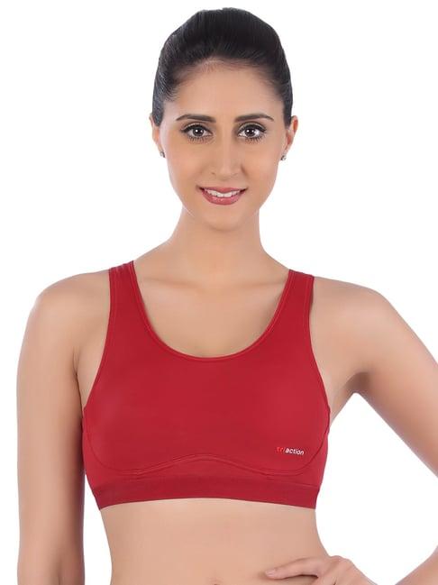 triumph red triaction 103 top padded wireless medium bounce control sports bra