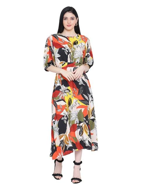 oxolloxo multicolor floral print fashion summer smile dress