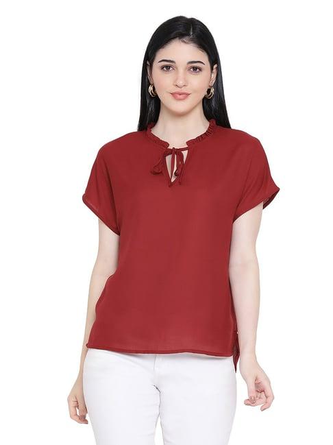 oxolloxo maroon daisy top