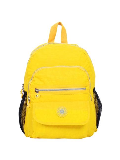 bahama crinkle yellow nylon medium backpack