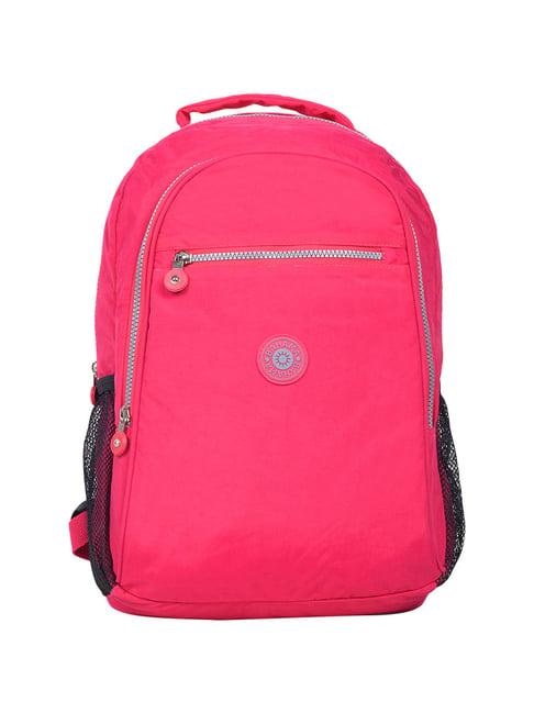 bahama crinkle dark pink nylon medium backpack