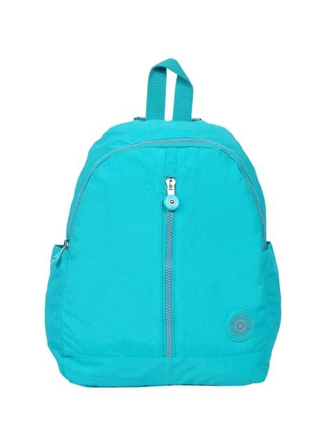 bahama crinkle turquoise nylon medium backpack