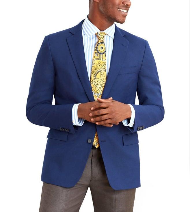 brooks brothers navy regent fit hopsack sport coat