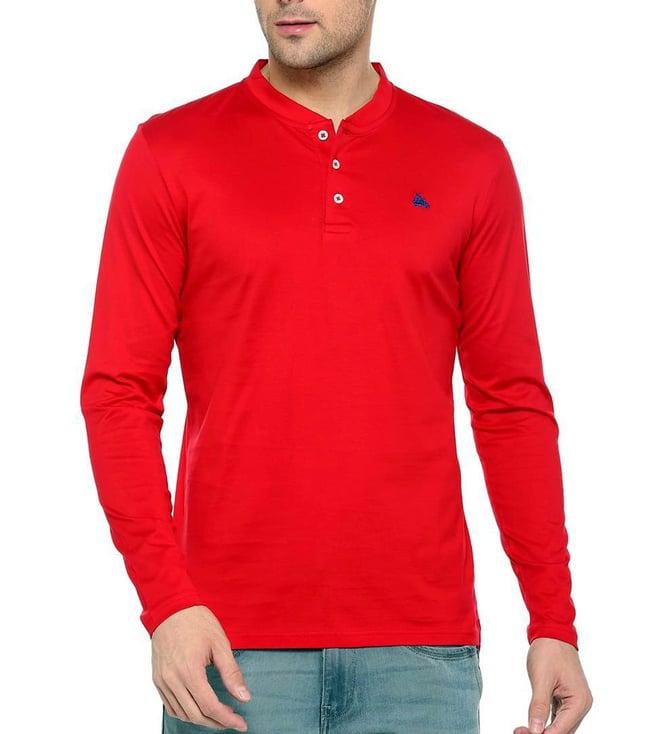 simon carter london red slim fit t-shirt