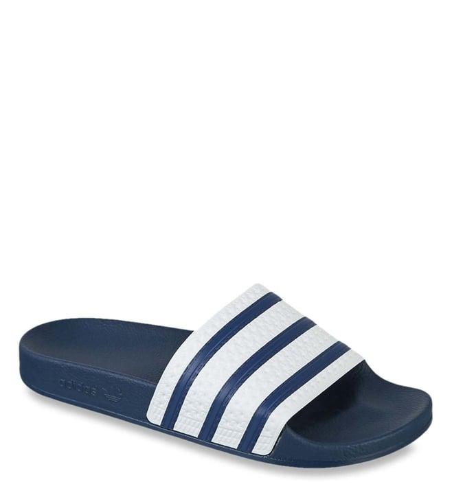 adidas originals men's adilette white sandals