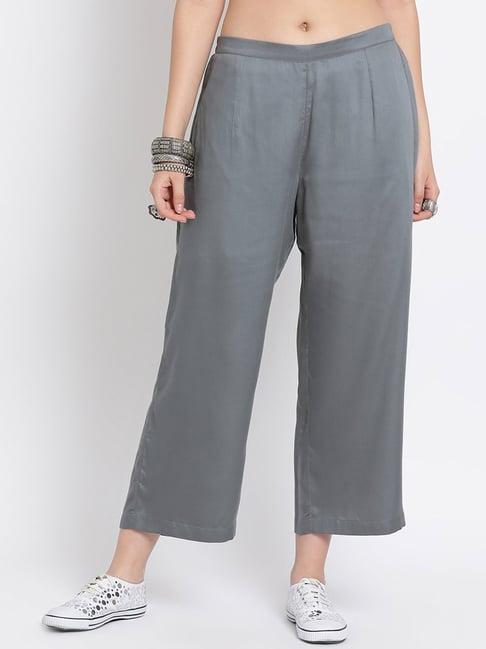 lela grey viscose palazzos