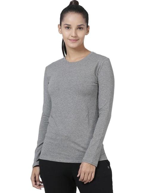 enamor grey textured t-shirt