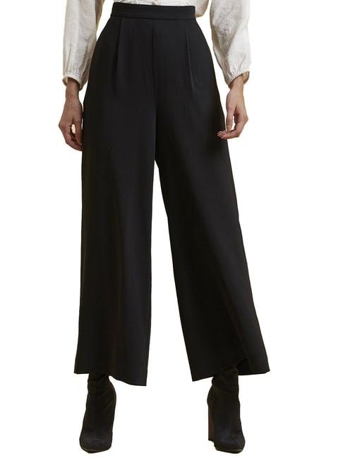 label ritu kumar black slim fit pants