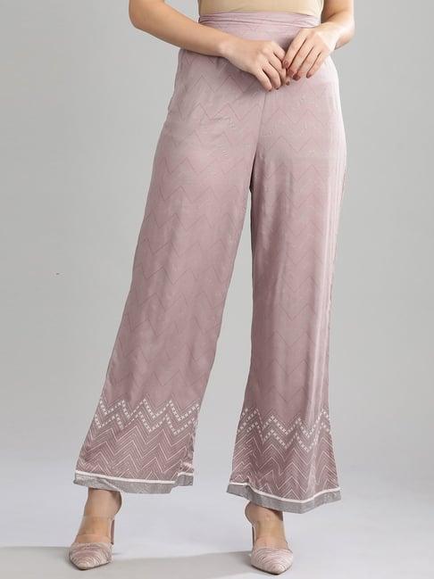 aurelia mauve printed palazzos