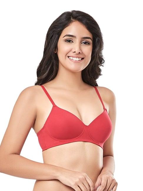 every de by amante crimson padded non wired full coverage bra