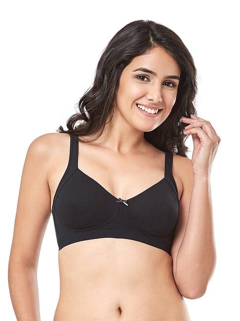 every de by amante black non padded non wired full coverage bra