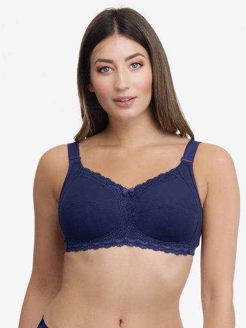 ultimo ink blue non wired non padded full coverage bra