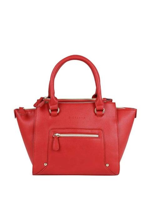 giordano red solid medium handbag