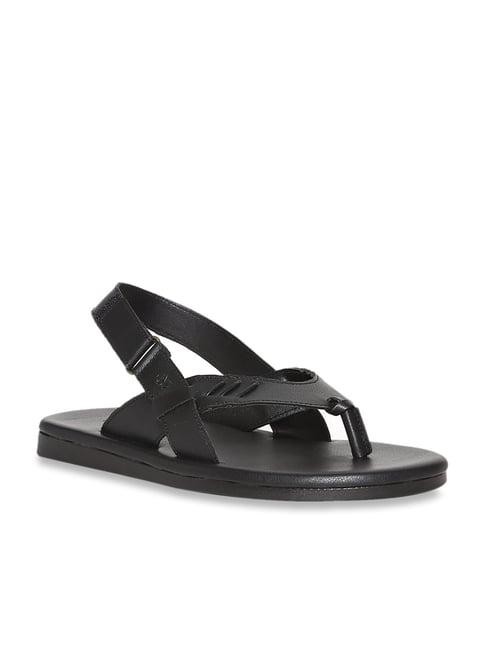 arrow men's marcus black back strap sandals