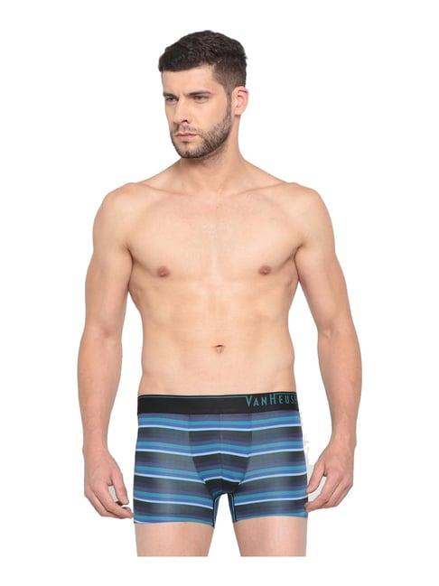 van heusen blue striped trunks